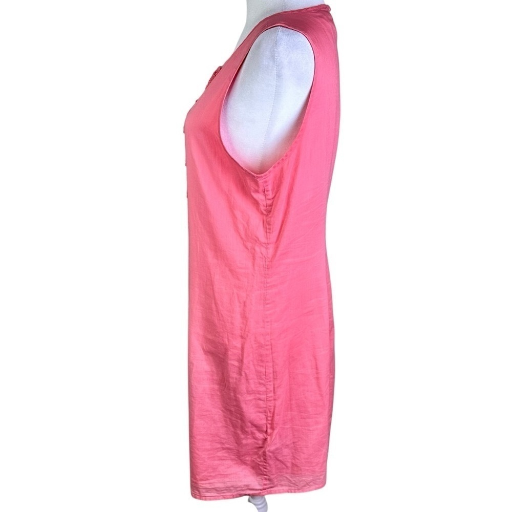 J. Crew Pink Sleeveless Embroidered Shift Dress Size S - Picture 3 of 10